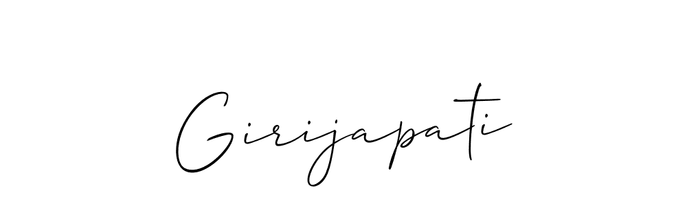 How to Draw Girijapati signature style? Allison_Script is a latest design signature styles for name Girijapati. Girijapati signature style 2 images and pictures png