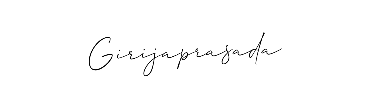Girijaprasada stylish signature style. Best Handwritten Sign (Allison_Script) for my name. Handwritten Signature Collection Ideas for my name Girijaprasada. Girijaprasada signature style 2 images and pictures png