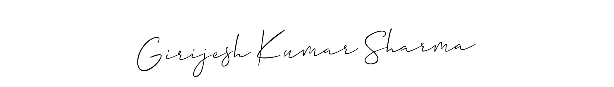 Once you've used our free online signature maker to create your best signature Allison_Script style, it's time to enjoy all of the benefits that Girijesh Kumar Sharma name signing documents. Girijesh Kumar Sharma signature style 2 images and pictures png