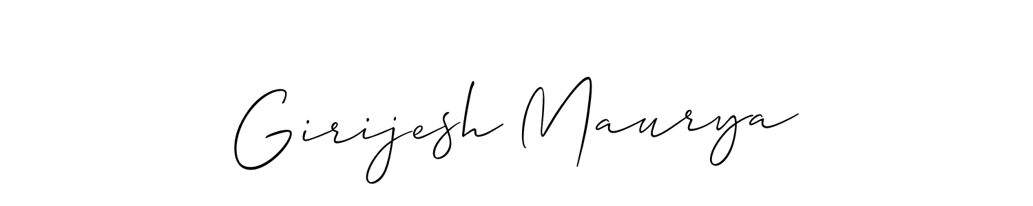 Once you've used our free online signature maker to create your best signature Allison_Script style, it's time to enjoy all of the benefits that Girijesh Maurya name signing documents. Girijesh Maurya signature style 2 images and pictures png