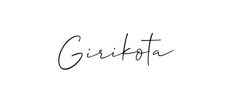 How to make Girikota signature? Allison_Script is a professional autograph style. Create handwritten signature for Girikota name. Girikota signature style 2 images and pictures png