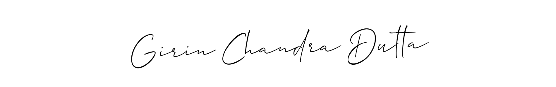 You should practise on your own different ways (Allison_Script) to write your name (Girin Chandra Dutta) in signature. don't let someone else do it for you. Girin Chandra Dutta signature style 2 images and pictures png