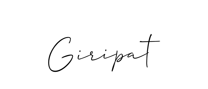 Make a beautiful signature design for name Giripat. With this signature (Allison_Script) style, you can create a handwritten signature for free. Giripat signature style 2 images and pictures png