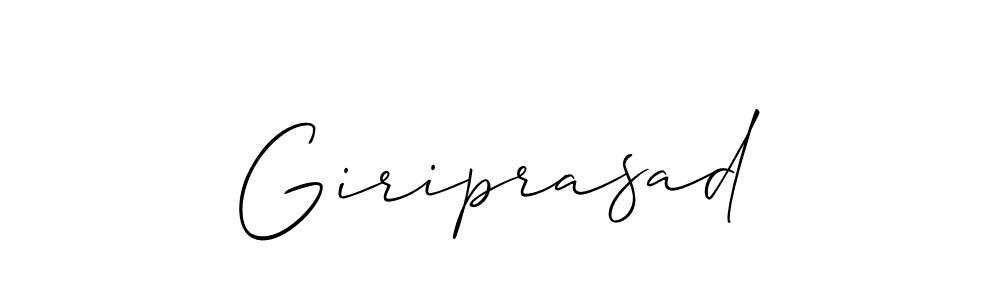 Design your own signature with our free online signature maker. With this signature software, you can create a handwritten (Allison_Script) signature for name Giriprasad. Giriprasad signature style 2 images and pictures png