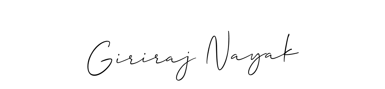 You should practise on your own different ways (Allison_Script) to write your name (Giriraj Nayak) in signature. don't let someone else do it for you. Giriraj Nayak signature style 2 images and pictures png