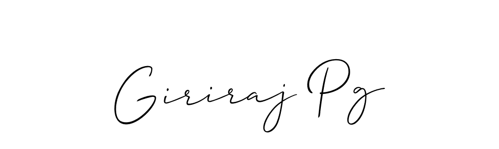 Make a beautiful signature design for name Giriraj Pg. Use this online signature maker to create a handwritten signature for free. Giriraj Pg signature style 2 images and pictures png