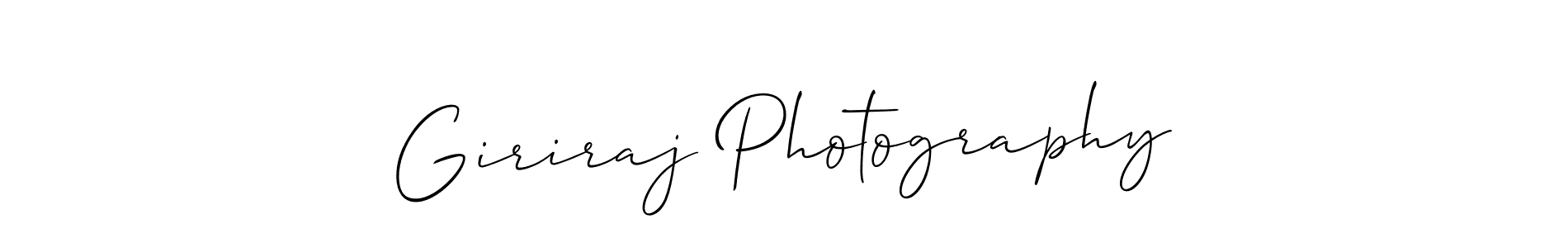 How to make Giriraj Photography name signature. Use Allison_Script style for creating short signs online. This is the latest handwritten sign. Giriraj Photography signature style 2 images and pictures png