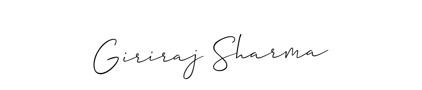Best and Professional Signature Style for Giriraj Sharma. Allison_Script Best Signature Style Collection. Giriraj Sharma signature style 2 images and pictures png