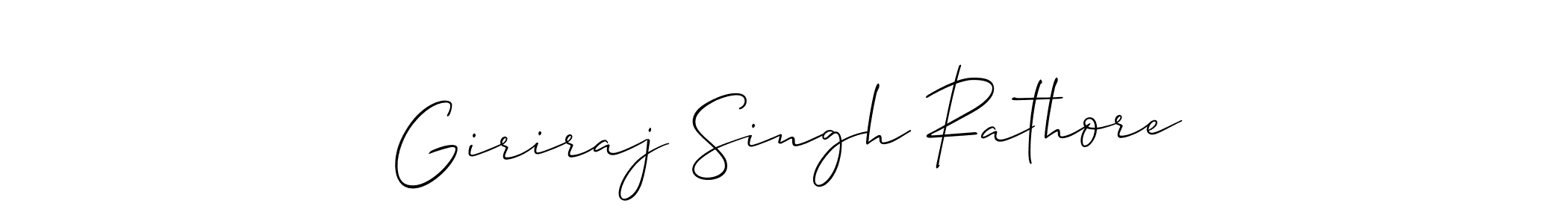 Similarly Allison_Script is the best handwritten signature design. Signature creator online .You can use it as an online autograph creator for name Giriraj Singh Rathore. Giriraj Singh Rathore signature style 2 images and pictures png