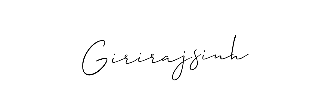 How to make Girirajsinh signature? Allison_Script is a professional autograph style. Create handwritten signature for Girirajsinh name. Girirajsinh signature style 2 images and pictures png