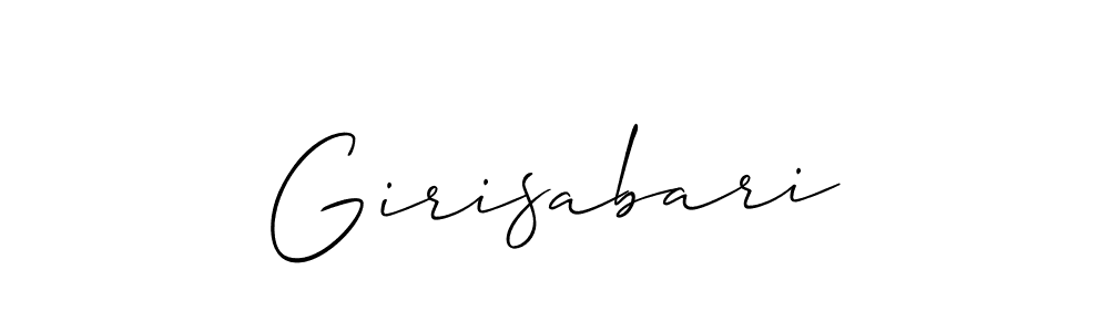 Once you've used our free online signature maker to create your best signature Allison_Script style, it's time to enjoy all of the benefits that Girisabari name signing documents. Girisabari signature style 2 images and pictures png