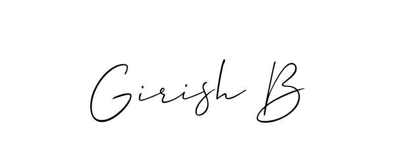 Make a beautiful signature design for name Girish B. Use this online signature maker to create a handwritten signature for free. Girish B signature style 2 images and pictures png