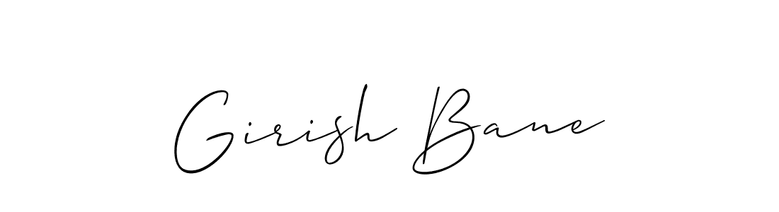 How to make Girish Bane signature? Allison_Script is a professional autograph style. Create handwritten signature for Girish Bane name. Girish Bane signature style 2 images and pictures png