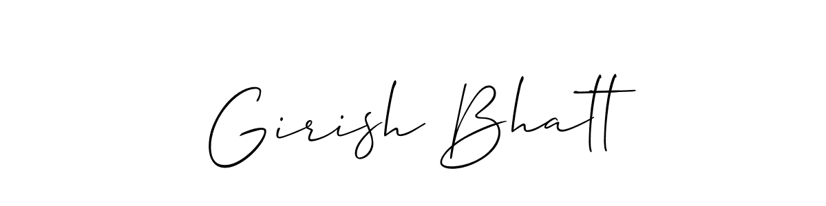 Make a beautiful signature design for name Girish Bhatt. Use this online signature maker to create a handwritten signature for free. Girish Bhatt signature style 2 images and pictures png