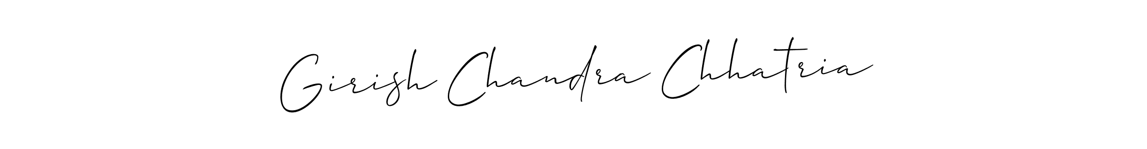 This is the best signature style for the Girish Chandra Chhatria name. Also you like these signature font (Allison_Script). Mix name signature. Girish Chandra Chhatria signature style 2 images and pictures png