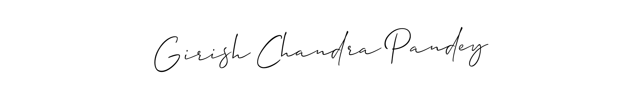 Allison_Script is a professional signature style that is perfect for those who want to add a touch of class to their signature. It is also a great choice for those who want to make their signature more unique. Get Girish Chandra Pandey name to fancy signature for free. Girish Chandra Pandey signature style 2 images and pictures png