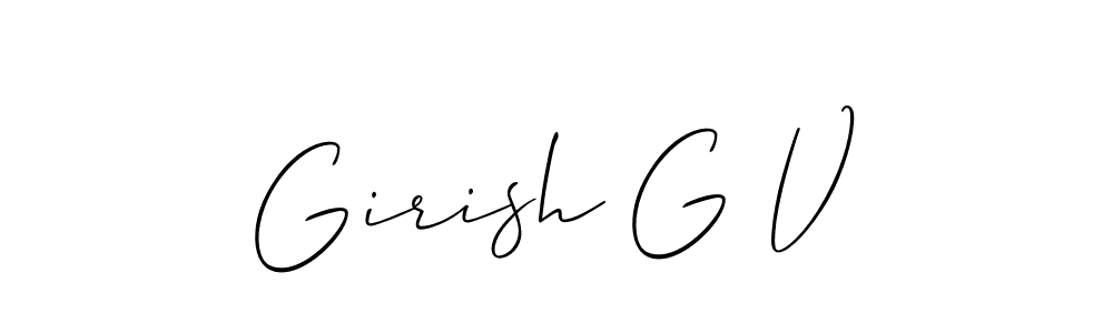 Best and Professional Signature Style for Girish G V. Allison_Script Best Signature Style Collection. Girish G V signature style 2 images and pictures png