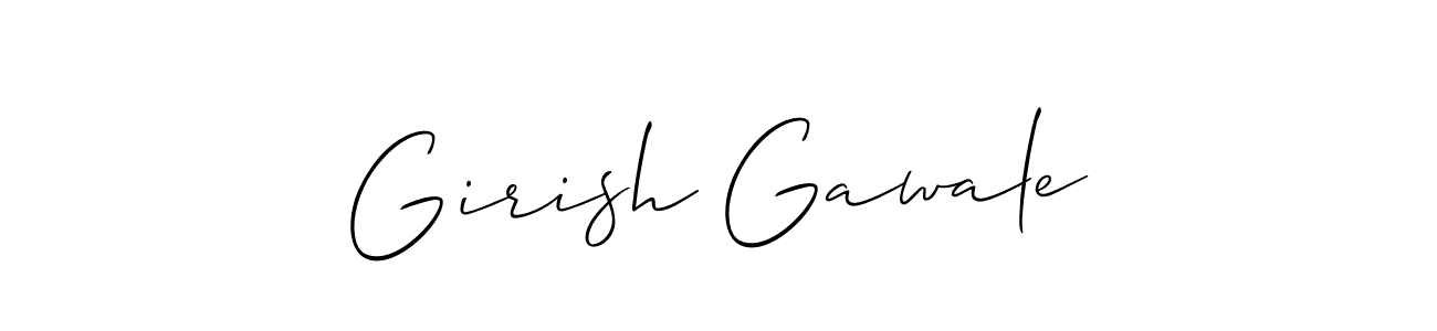 This is the best signature style for the Girish Gawale name. Also you like these signature font (Allison_Script). Mix name signature. Girish Gawale signature style 2 images and pictures png