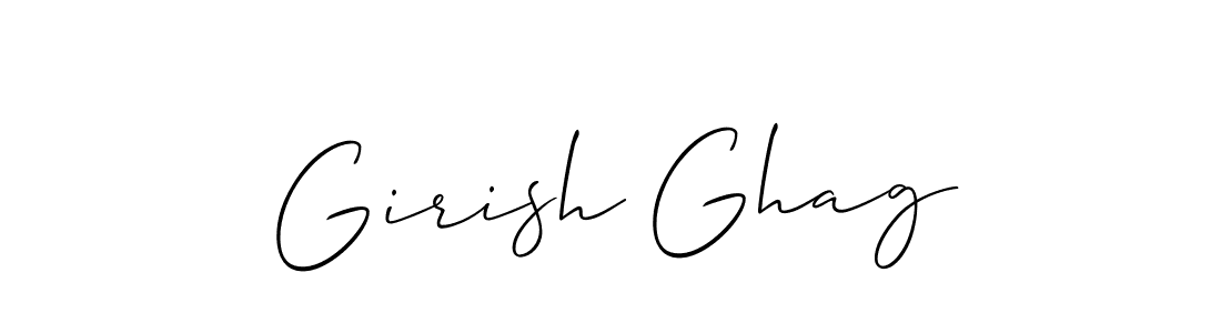Make a beautiful signature design for name Girish Ghag. Use this online signature maker to create a handwritten signature for free. Girish Ghag signature style 2 images and pictures png