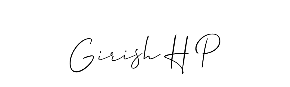Check out images of Autograph of Girish H P name. Actor Girish H P Signature Style. Allison_Script is a professional sign style online. Girish H P signature style 2 images and pictures png