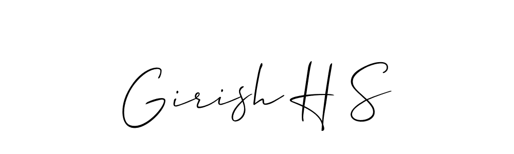 Once you've used our free online signature maker to create your best signature Allison_Script style, it's time to enjoy all of the benefits that Girish H S name signing documents. Girish H S signature style 2 images and pictures png