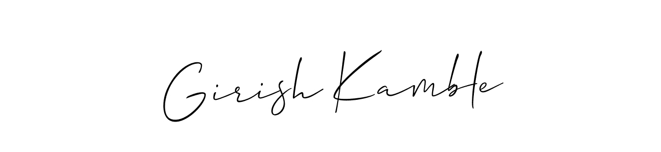 How to Draw Girish Kamble signature style? Allison_Script is a latest design signature styles for name Girish Kamble. Girish Kamble signature style 2 images and pictures png