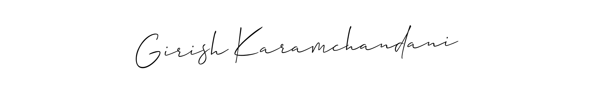 See photos of Girish Karamchandani official signature by Spectra . Check more albums & portfolios. Read reviews & check more about Allison_Script font. Girish Karamchandani signature style 2 images and pictures png