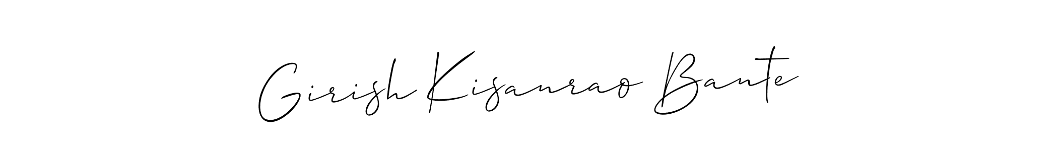 Girish Kisanrao Bante stylish signature style. Best Handwritten Sign (Allison_Script) for my name. Handwritten Signature Collection Ideas for my name Girish Kisanrao Bante. Girish Kisanrao Bante signature style 2 images and pictures png