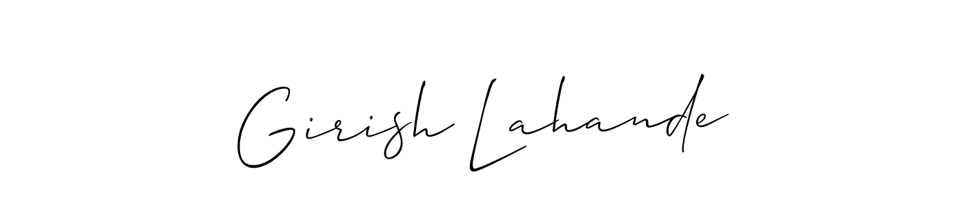 Check out images of Autograph of Girish Lahande name. Actor Girish Lahande Signature Style. Allison_Script is a professional sign style online. Girish Lahande signature style 2 images and pictures png