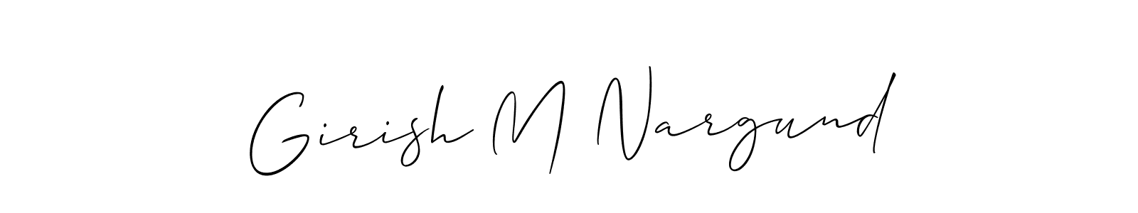 See photos of Girish M Nargund official signature by Spectra . Check more albums & portfolios. Read reviews & check more about Allison_Script font. Girish M Nargund signature style 2 images and pictures png