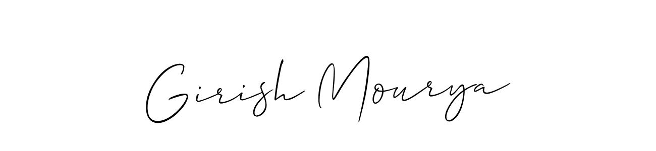 Best and Professional Signature Style for Girish Mourya. Allison_Script Best Signature Style Collection. Girish Mourya signature style 2 images and pictures png