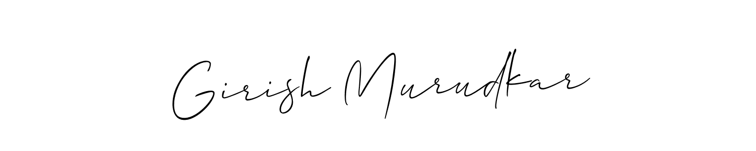 Use a signature maker to create a handwritten signature online. With this signature software, you can design (Allison_Script) your own signature for name Girish Murudkar. Girish Murudkar signature style 2 images and pictures png