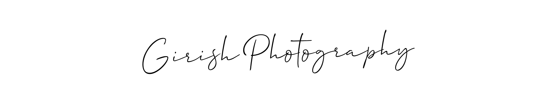 Also we have Girish Photography name is the best signature style. Create professional handwritten signature collection using Allison_Script autograph style. Girish Photography signature style 2 images and pictures png