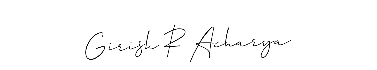 Check out images of Autograph of Girish R Acharya name. Actor Girish R Acharya Signature Style. Allison_Script is a professional sign style online. Girish R Acharya signature style 2 images and pictures png