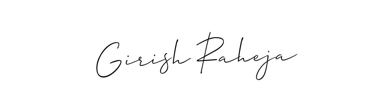 if you are searching for the best signature style for your name Girish Raheja. so please give up your signature search. here we have designed multiple signature styles  using Allison_Script. Girish Raheja signature style 2 images and pictures png