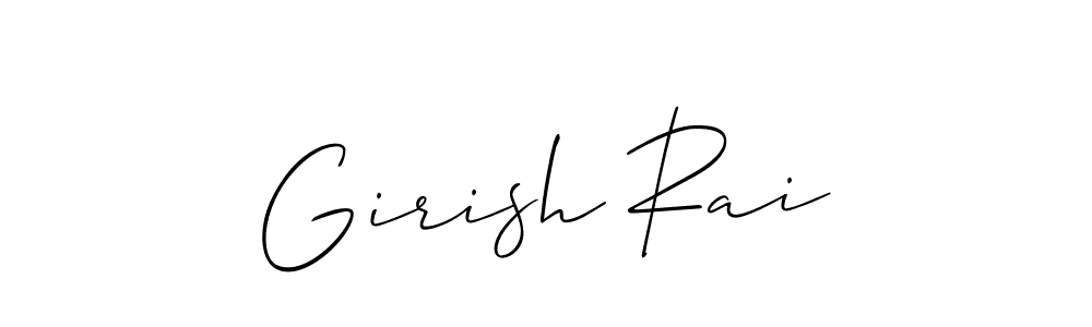 Make a beautiful signature design for name Girish Rai. Use this online signature maker to create a handwritten signature for free. Girish Rai signature style 2 images and pictures png