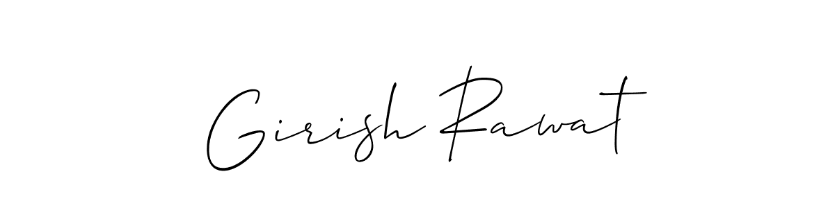 You can use this online signature creator to create a handwritten signature for the name Girish Rawat. This is the best online autograph maker. Girish Rawat signature style 2 images and pictures png