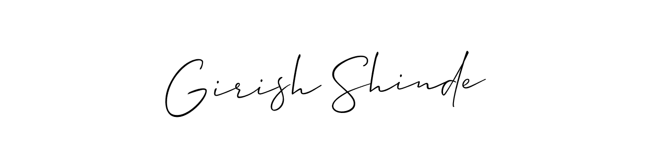 How to make Girish Shinde signature? Allison_Script is a professional autograph style. Create handwritten signature for Girish Shinde name. Girish Shinde signature style 2 images and pictures png