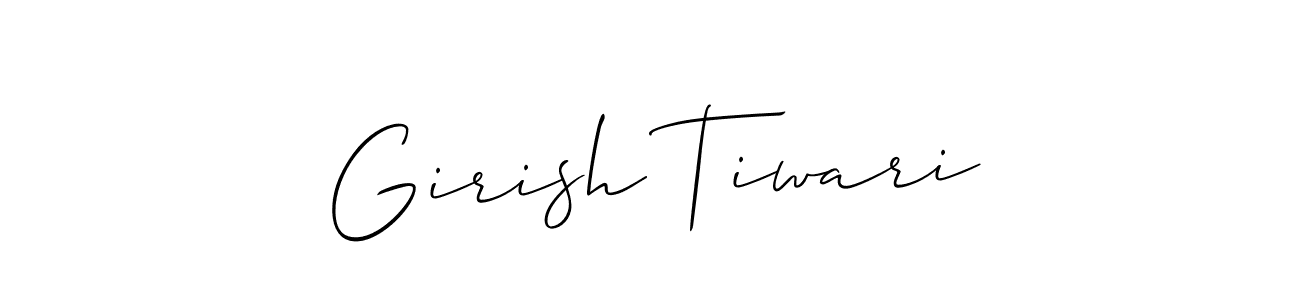 How to make Girish Tiwari signature? Allison_Script is a professional autograph style. Create handwritten signature for Girish Tiwari name. Girish Tiwari signature style 2 images and pictures png