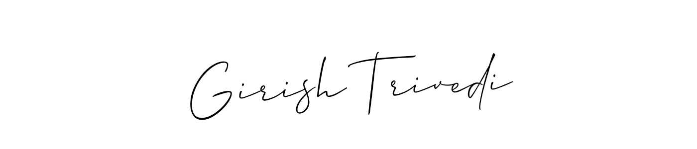 How to make Girish Trivedi signature? Allison_Script is a professional autograph style. Create handwritten signature for Girish Trivedi name. Girish Trivedi signature style 2 images and pictures png