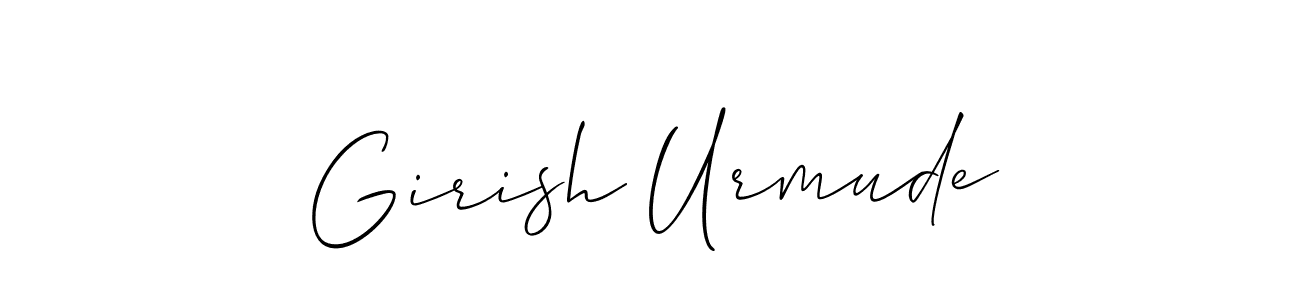 You should practise on your own different ways (Allison_Script) to write your name (Girish Urmude) in signature. don't let someone else do it for you. Girish Urmude signature style 2 images and pictures png