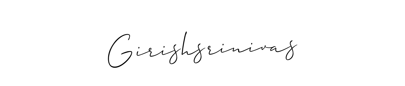 Best and Professional Signature Style for Girishsrinivas. Allison_Script Best Signature Style Collection. Girishsrinivas signature style 2 images and pictures png