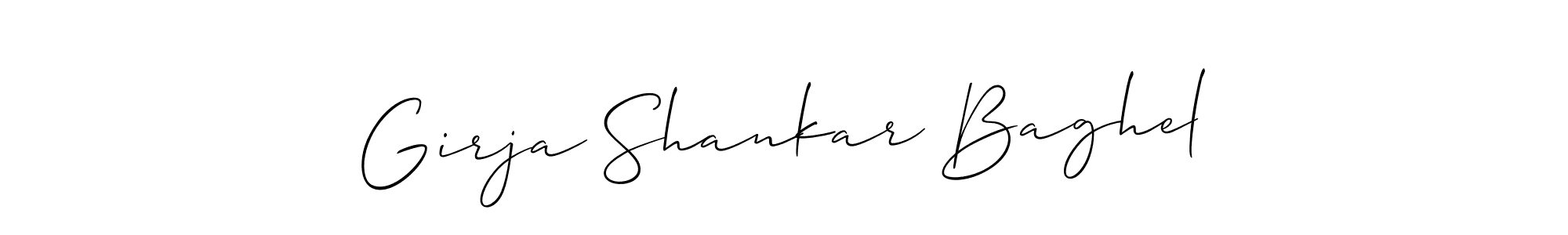 Similarly Allison_Script is the best handwritten signature design. Signature creator online .You can use it as an online autograph creator for name Girja Shankar Baghel. Girja Shankar Baghel signature style 2 images and pictures png