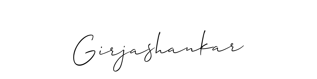 How to make Girjashankar signature? Allison_Script is a professional autograph style. Create handwritten signature for Girjashankar name. Girjashankar signature style 2 images and pictures png