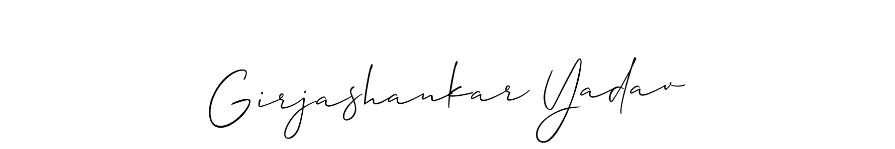 Check out images of Autograph of Girjashankar Yadav name. Actor Girjashankar Yadav Signature Style. Allison_Script is a professional sign style online. Girjashankar Yadav signature style 2 images and pictures png