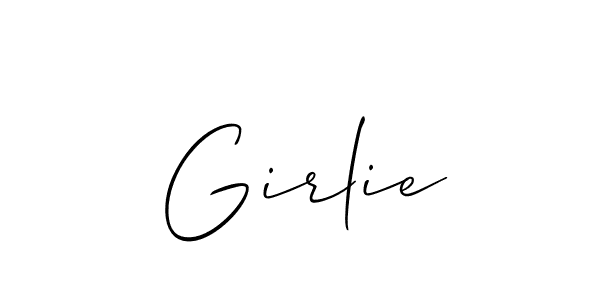 Also You can easily find your signature by using the search form. We will create Girlie name handwritten signature images for you free of cost using Allison_Script sign style. Girlie signature style 2 images and pictures png