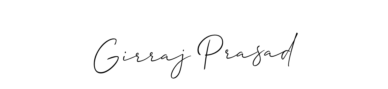 How to make Girraj Prasad signature? Allison_Script is a professional autograph style. Create handwritten signature for Girraj Prasad name. Girraj Prasad signature style 2 images and pictures png