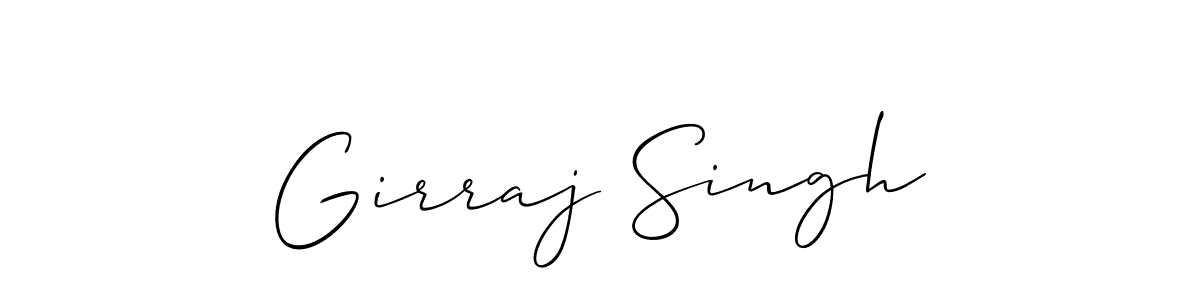 Girraj Singh stylish signature style. Best Handwritten Sign (Allison_Script) for my name. Handwritten Signature Collection Ideas for my name Girraj Singh. Girraj Singh signature style 2 images and pictures png