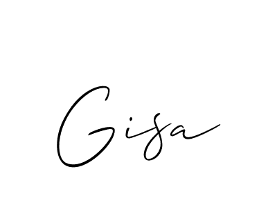 Also we have Gisa name is the best signature style. Create professional handwritten signature collection using Allison_Script autograph style. Gisa signature style 2 images and pictures png