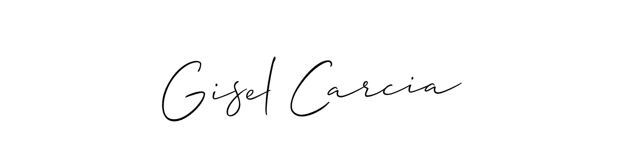 How to Draw Gisel Carcia signature style? Allison_Script is a latest design signature styles for name Gisel Carcia. Gisel Carcia signature style 2 images and pictures png